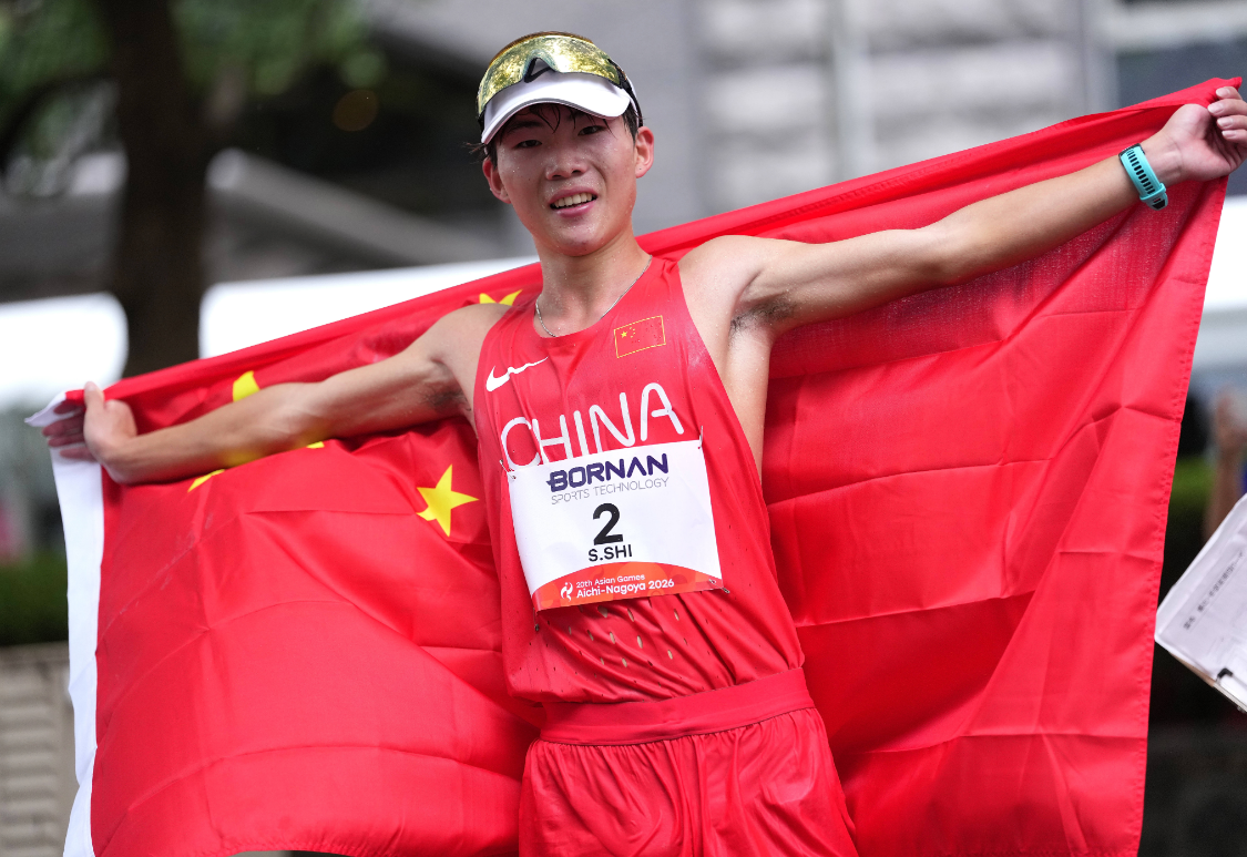 中国田径2金1铜：解锁亚运200金 石升吉杨柳静包揽男女竞走半马金牌